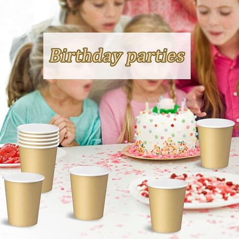 25 Packs Paper Cups Disposable, 8 oz Disposable Coffee Cups, Paper Hot Coffee Cups, Beverage Cups, Suitable for Offices, Home Kitchens, Coffee Shops（khaki） in Saudi Arabia
