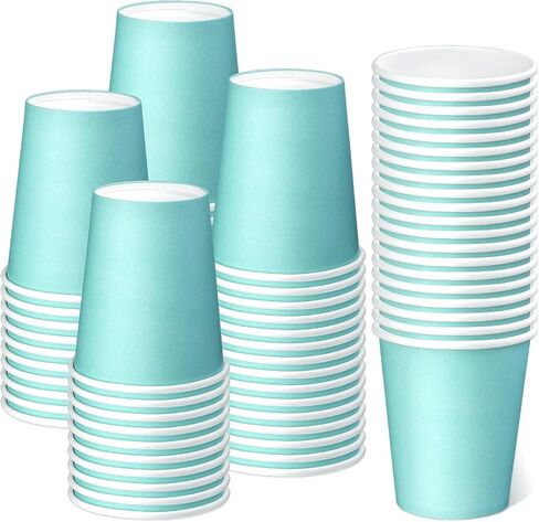 25 Packs Paper Cups Disposable, 8 oz Disposable Coffee Cups, Paper Hot Coffee Cups, Beverage Cups, Suitable for Offices, Home Kitchens, Coffee Shops（khaki） in Saudi Arabia