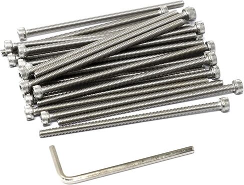 Iexcell 1500 قطعة M2 x 4/5/6/8/10/12/14/16/18/20/25 من الفولاذ المقاوم للصدأ 304 رأس مقبس سداسي ومسامير ومسامير وصواميل وغسالات متنوعة in Kuwait
