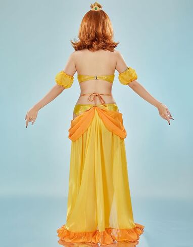 ملابس السباحة النسائية Haikyuu Daisy Cosplay مع تنورة ملفوفة بيكيني أنيمي مع خيوط حول الخصر ورسن ثوب السباحة in Kuwait