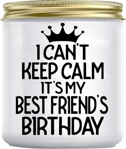 POTENTIA Best Friend Gift, Gift for Women, Funny Birthday Gift for Women, Colleague, Mother’s Day, Birthday Gift, Gift for Friend Who is Moving 9Oz Lavender Scented Candle with Gift Ready Premium Box in Saudi Arabia