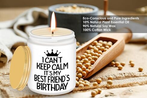 POTENTIA Best Friend Gift, Gift for Women, Funny Birthday Gift for Women, Colleague, Mother’s Day, Birthday Gift, Gift for Friend Who is Moving 9Oz Lavender Scented Candle with Gift Ready Premium Box in Saudi Arabia