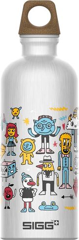 SIGG - Metal Kids Water Bottle - Traveller - Made in Switzerland - Carbonated Drinks - Leak Proof - for School - 20 Oz in Kuwait