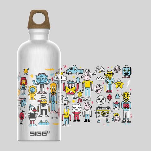 SIGG - Metal Kids Water Bottle - Traveller - Made in Switzerland - Carbonated Drinks - Leak Proof - for School - 20 Oz in Kuwait