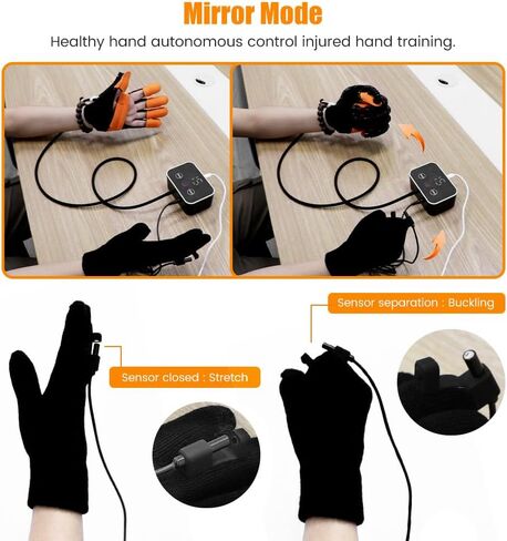 Rehabilitation Robot Gloves, Finger Exerciser for Stroke Recovery Hand Glove Equipment Hand Function Rehabilitation in Saudi Arabia