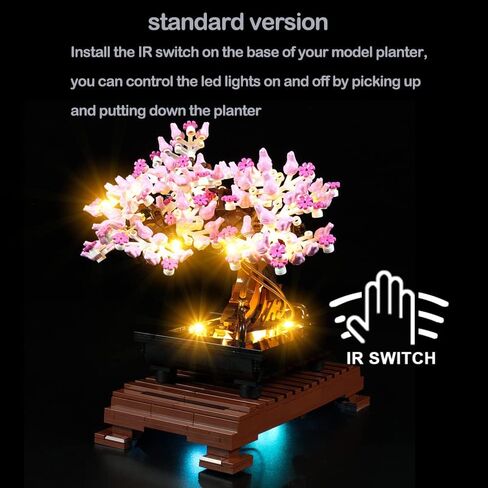 طقم إضاءة LED Kyglaring لمجموعة شجرة Lego Bonsai - مجموعة أضواء لمجموعة نماذج البناء 10281 - مجموعة Not Lego (الإصدار الكلاسيكي) in Kuwait