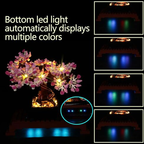 طقم إضاءة LED Kyglaring لمجموعة شجرة Lego Bonsai - مجموعة أضواء لمجموعة نماذج البناء 10281 - مجموعة Not Lego (الإصدار الكلاسيكي) in Kuwait