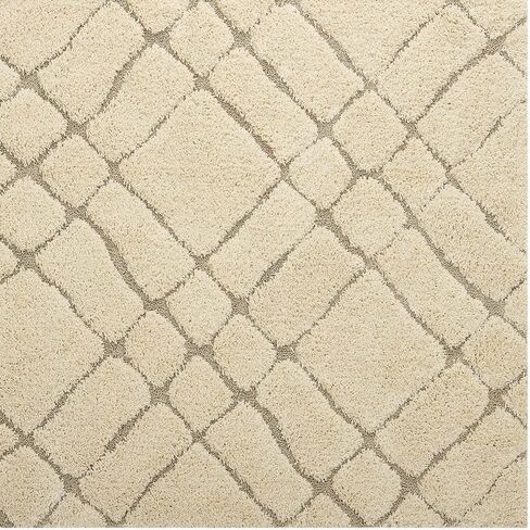 Modway Jubilant Abound Abstract Swirl Shag 5x8 Area Rug in Creame and Beige in Kuwait