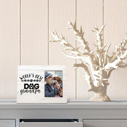 Grandma Picture Frame, Dog Grandma Gifts Photo Frame, Gifts for Dog Lovers Owners Grandma Grandmother from Grandchildren Granddaughter, World’s Best Dog Grandma Photo Picture Frames 4x6 in Saudi Arabia