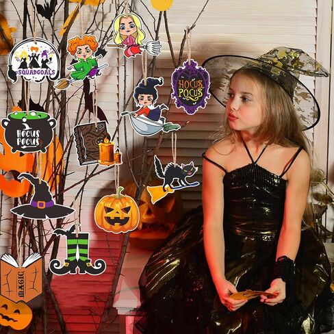 25pcs Hocus Pocus Party Decorations Hocus Pocus Ornaments for Tree Halloween Tree Ornaments Hocus Pocus Party Supplies Hocus Pocus Decorations Hocus Pocus Ornaments Hocus Pocus Decor in Saudi Arabia