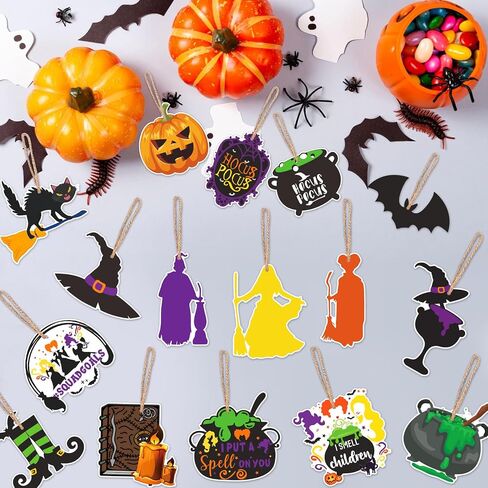 25pcs Hocus Pocus Party Decorations Hocus Pocus Ornaments for Tree Halloween Tree Ornaments Hocus Pocus Party Supplies Hocus Pocus Decorations Hocus Pocus Ornaments Hocus Pocus Decor in Saudi Arabia