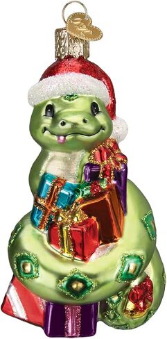Old World Christmas Santa Snake Glass Blown Ornament for Christmas Tree in Saudi Arabia