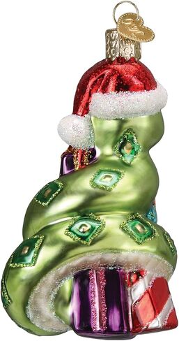 Old World Christmas Santa Snake Glass Blown Ornament for Christmas Tree in Saudi Arabia