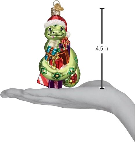 Old World Christmas Santa Snake Glass Blown Ornament for Christmas Tree in Saudi Arabia