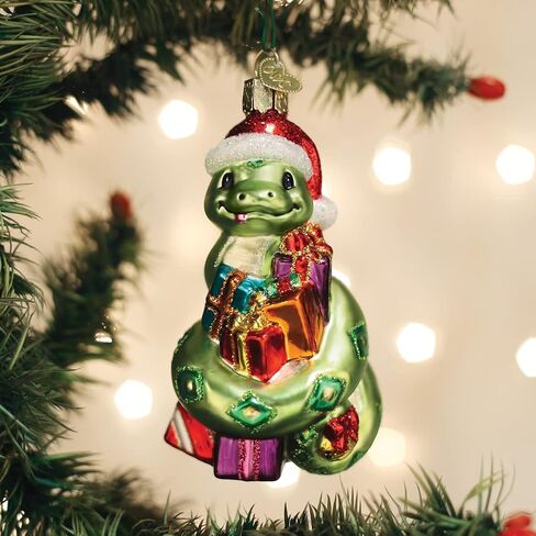 Old World Christmas Santa Snake Glass Blown Ornament for Christmas Tree in Saudi Arabia