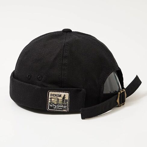 Quanhaigou Brimless Sailor Cap,Adjustable Rolled Cuff Skull Beanie Hats for Men Women in Kuwait