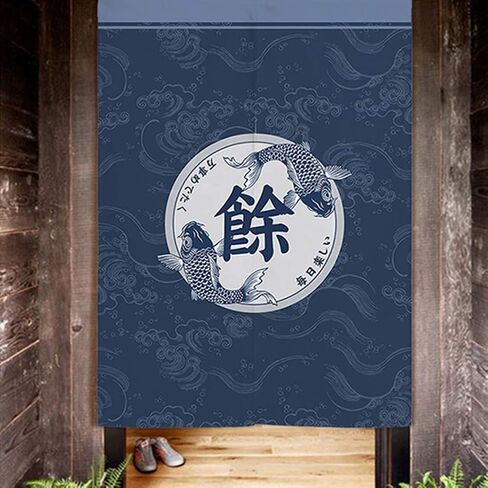 Japanese Noren Doorway Curtain Tapestry Hokusai Ukiyoe Geisha Painting Door Curtain Room Divider Bistro Decor, 33 x 35 inches in Saudi Arabia