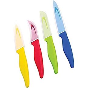Starfrit 092867-006-0000 Set of 4 Multipurpose Knives, Standard, Multicolor