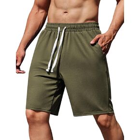 COOFANDY Men's Sweat Shorts 9" Drawstring Elastic Waist Gym Workout Shorts Casual Athletic Jogger Knit Shorts with Pockets