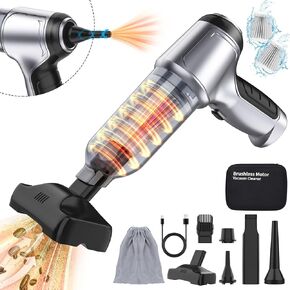 Car Vacuum Cleaner High Power, 15000Pa Handheld Vacuum 3 in 1 Brushless Motor Car Vacuum, Rechargeable Cordless Mini Vacuum Portable Vacuum for Car Pet Hair Home Office