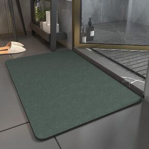 Diatomaceous Earth Bath Mat|Quick Dry Bath Mat|Super Absorbent Bath Mat|Non Slip Bathroom Rugs(40×60cm) (Grey-Beige)