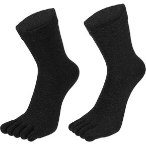 VOCOSTE 1 Pair Full Finger Five Toe Socks Unisex Non Slip Daily Fit Finger Socks