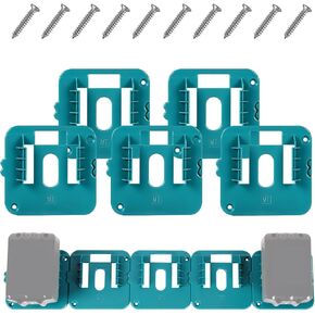 M12&M18 Battery Holder Mount for Milwaukee Battery Storage Bracket,m12 m18 tool holder Wall Mount for Tool Rack,Truck,Trailer,Van,Workshop Display (includes 12 Screws)