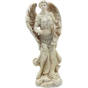 Ebros Ivory Painted Greek Orthodox Christian Church Archangel of The Angelic Council Statue 5" Tall Figurine (Michael The Guardian of The Church and Commander of God's Army)