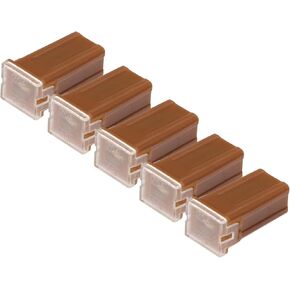 70A Micro Cartridge Fuses/Engine Inner FMM M-Case Type Fuses for Car Truck/Durable Plastic Metal / 20 Pcs Brown