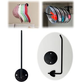 Yeti Lid Organizer(2-Pack), Tumbler Lid Organizer， Yeti Lid Holder， Hat Hook Two Mounting Options， Strong Adhesive Hat Hooks for Wall (Square 2 PCS)