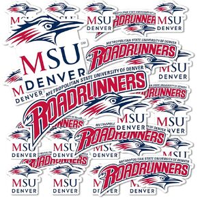 Desert Cactus Metropolitan State University of Denver Roadrunners MSU Stickers Vinyl Decals Laptop Water Bottle Car Scrapbook 13.39x10.94 Sheet T1 (Type 1-1)