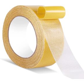 شريط قماشي مزدوج الجوانب عالي التحمل، شريط قماشي متين، سهل الإزالة بدون بقايا، لاصق للغاية للسجاد والملابس وما إلى ذلك. (3 سم/1.18 بوصة × 66 قدم/20 متر) in Kuwait