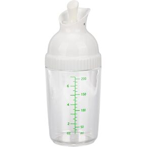 200ml Salad Dressing Shaker Container Condiment Bottles Salad Dressing Bottles Leakage Proof Salad Dressing Jar with Lid for Kitchen (Green)