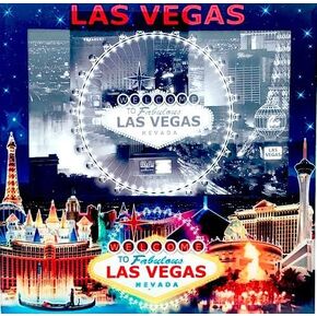 Yeegfeyeyy F-Novelties Welcome to Fabulous Las Veges Landmark Picture Frame