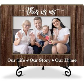 Wood Picture Frame Family Picture Frame Farmhouse Picture Frames Adoption Day Gifts Modern Picture Frames Small Picture Frames Family Frame Meaningful Photo Gift (4x6 Horizontal Photo)-Y171