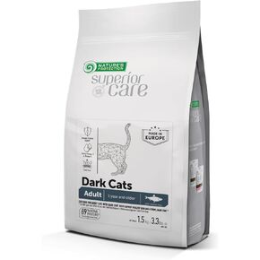 Nature's Protection Superior Care White Cats Grain Free Dry Cat Food with Herring Adult All Breeds Light Coated Cats No Tear Stains No Hairball 3,3 lb.