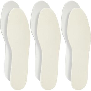 Shoe Filler Insert - Full Length Daily Latex Foam Shoe Inserts, Shoe Insoles for Shoes That are Too Big, 3 Pairs (EU 43, US Men 10)