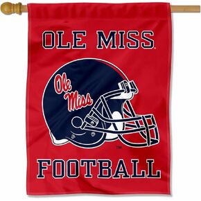 Ole Miss Helmet Double Sided House Banner Flag