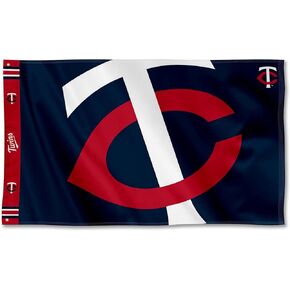 WinCraft Minnesota Twins Printed Header Flag 3x5 Banner