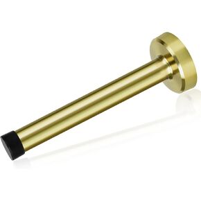 KOLAKO Door Stop, 10 Inch Long Door Stopper Wall Mount Doorstop Bumper with Rubber Tip, Stainless Steel, Modern Door Holder Protector Extra Long Door Stoppers for Bottom of Door, Gold