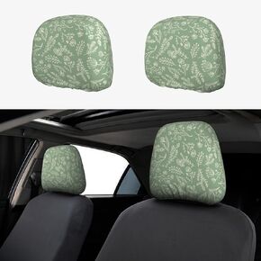 Mushroom Car Seat Headrest Covers Universal Size, Soft Breathable Mushroom Car Accessories