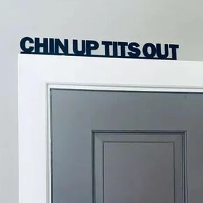 Funny Acrylic Door Topper,Minimalist Over The Corner Frame Decor Signs for Front Door Bathroom (Black, DRAMATIC EXIT)