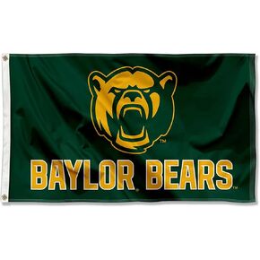 College Flags & Banners Co. Baylor Bears New Bear Head Flag