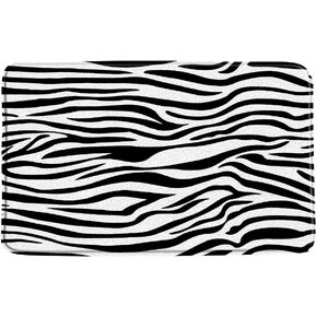GCTNBJL Zebra Print Bath Mat Abstract Geometry Black White Stripes Wildlife Safari Animal Zebra Skin Creative Bathroom Decor Memory Foam Kitchen Floor Rugs,17.8X 29.5 Inch