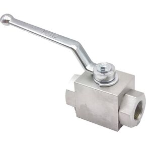 TIEMIN High Pressure Hydraulic Ball Valve 3/4" NPT, 2 Way Ball Valve, 3/4 Inch Hydraulic Valve 4633 PSI（320 bar)