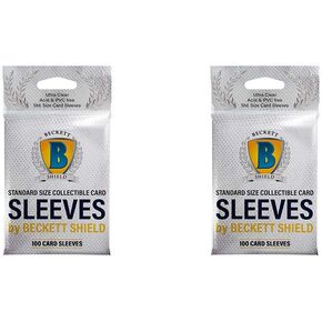 2 Packs Beckett Shield Clear Soft Card Sleeves