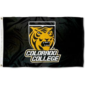 Colorado College Tigers Large Black 3x5 College Flag