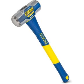 Estwing Soft Face Sledge Hammer for Automotive, Industrial, and Construction Use, 30-35 HRC, 16-Inch Long Fiberglass Handle with Ergonomic Two-Handed Grip (4-Pound Head x 16-Inch Handle)