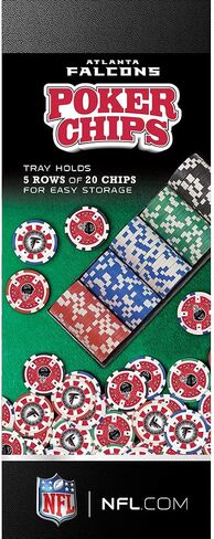 Masterpieces NFL Unisex-Adult 100-Piece Casino Style Poker Chips in Saudi Arabia