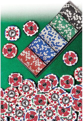 Masterpieces NFL Unisex-Adult 100-Piece Casino Style Poker Chips in Saudi Arabia